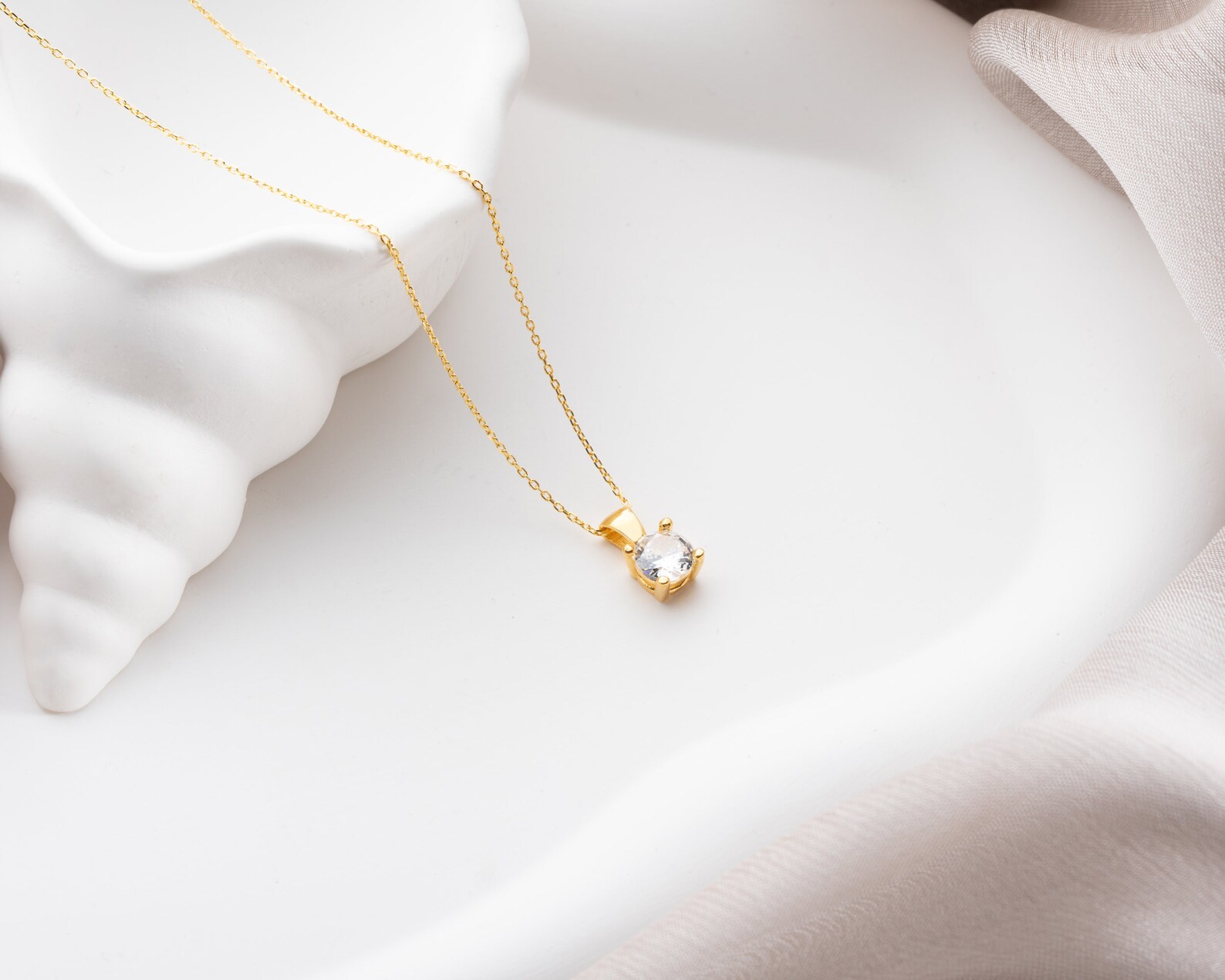 Birthstone Necklace – Dainty Handmade Gold Plated 925 Silver Necklace, Perfect Birthday Gift for Her - Image 7