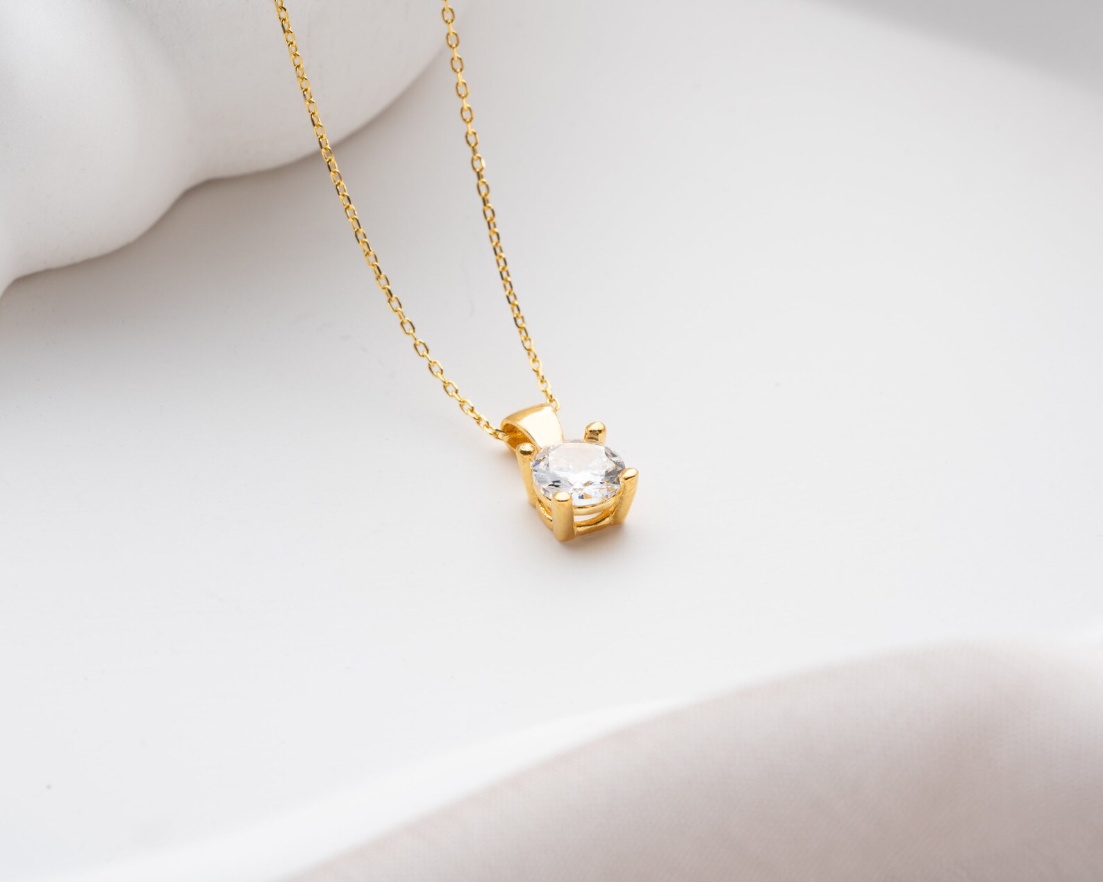 Birthstone Necklace – Dainty Handmade Gold Plated 925 Silver Necklace, Perfect Birthday Gift for Her - Image 9