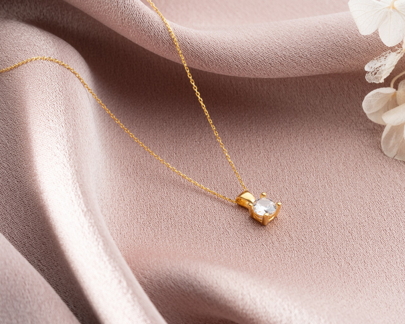 Birthstone Necklace – Dainty Handmade Gold Plated 925 Silver Necklace, Perfect Birthday Gift for Her - Image 10
