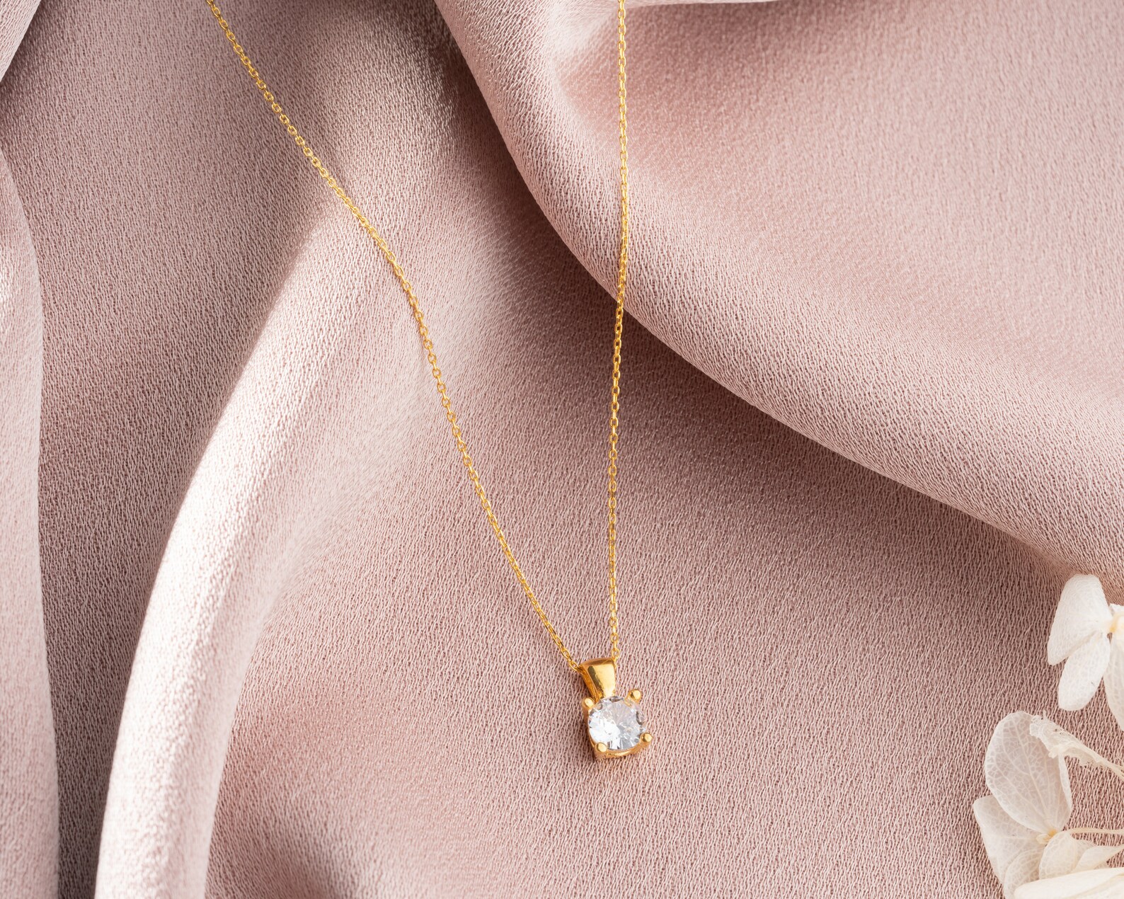 Birthstone Necklace – Dainty Handmade Gold Plated 925 Silver Necklace, Perfect Birthday Gift for Her - Image 11