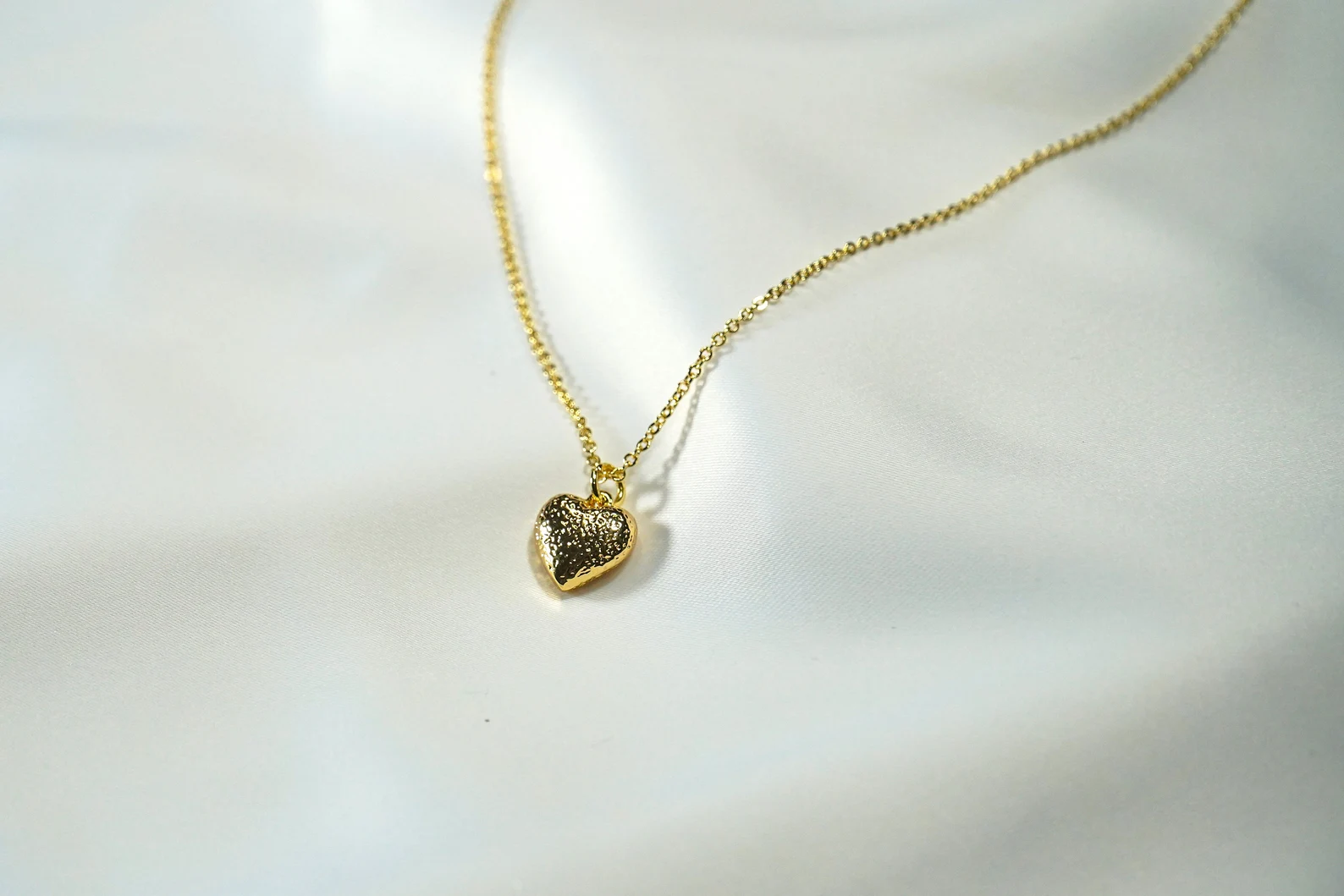 Heart Pendant Necklace – Dainty Handmade 18K Gold Plated Necklace, Minimalist Gift for Her - Image 8