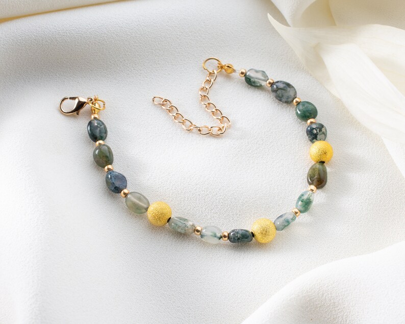 Agate Healing Stone Bracelet – Handmade Beaded Jewelry, Gift for You - Image 7